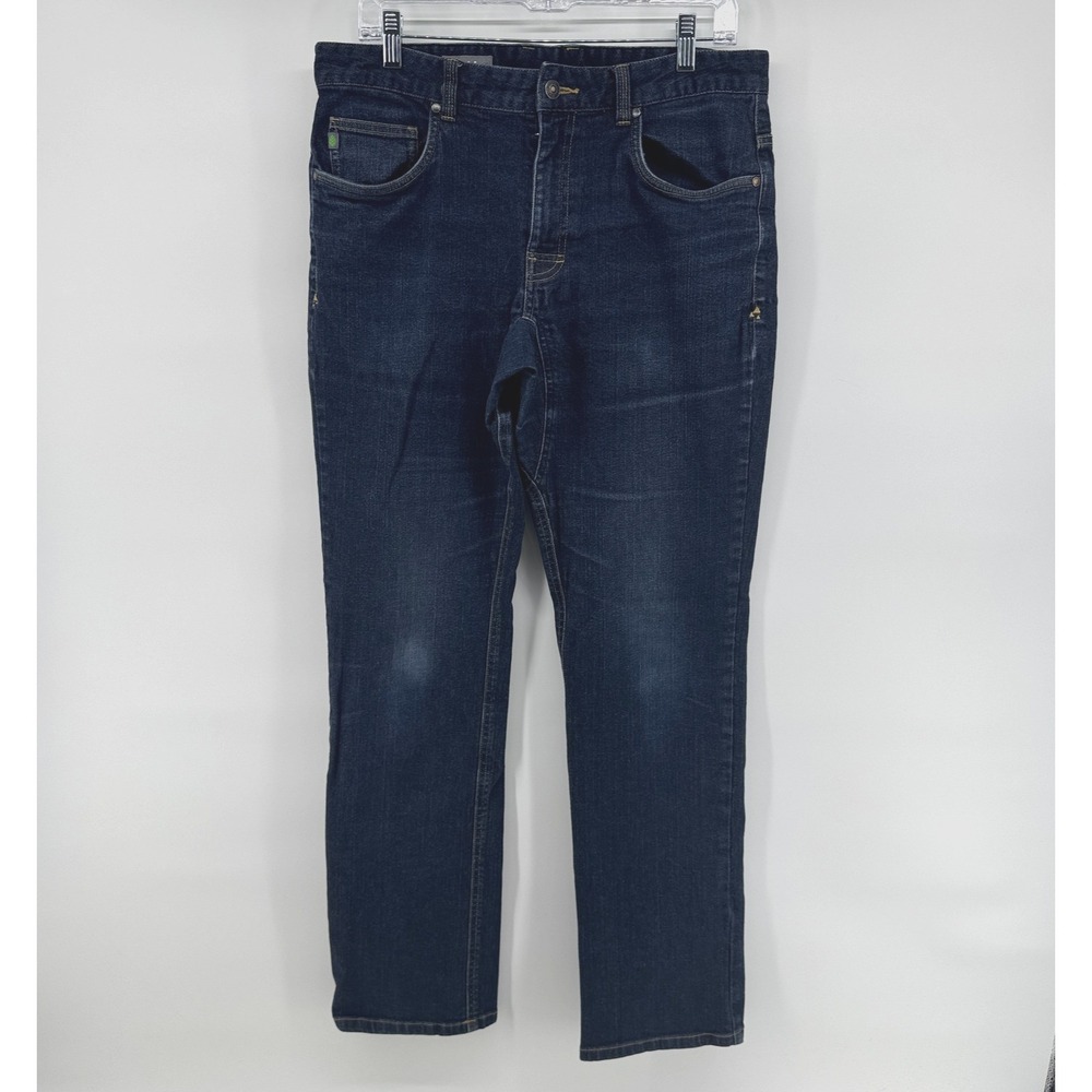 Stio Jeans Mens 34R Dark Wash Blue Regular Fit Five Pocket Solid
